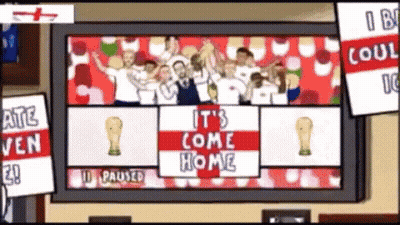 Soccer Cartoon It's Come Home GIF