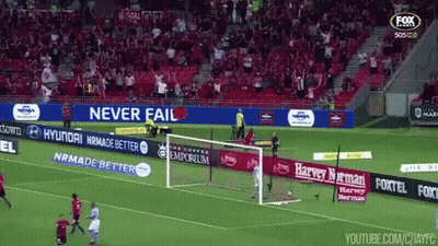 Soccer Field Never Fail Sign GIF