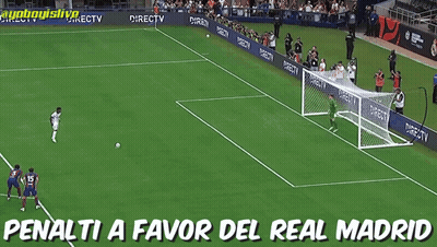 Soccer Field Penalti A Favor Del Real Madrid GIF