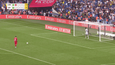 Soccer Field With Emirates Fly Better Ads GIF
