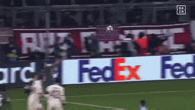 Soccer Field With FedEx Ad GIF