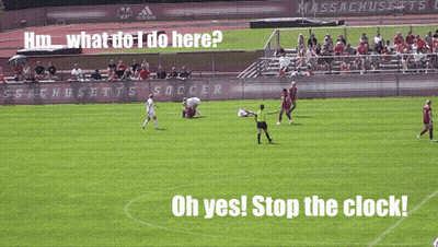 Soccer Field With Massachusetts Sign GIF
