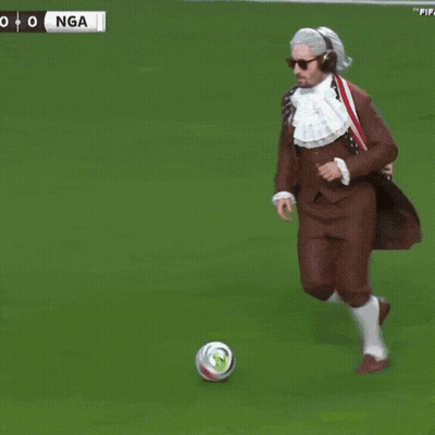Soccer Field With Play Now Cut Sign GIF