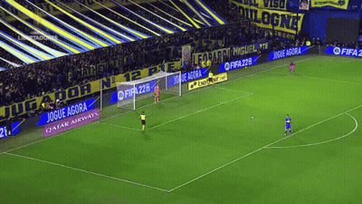 Soccer Field With Qatar Airways And FIFA226 Ads GIF