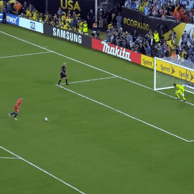Soccer Field With Samsung And Makita Ads GIF