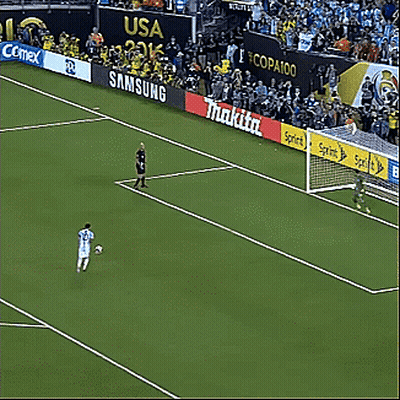 Soccer Field With Sprint And Samsung Ads GIF