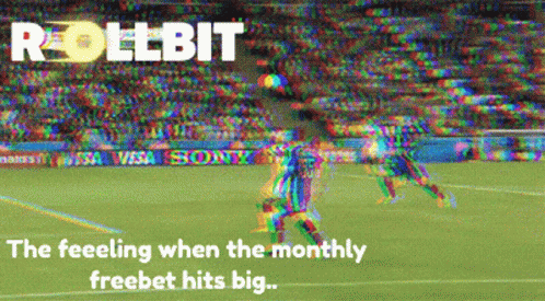 Soccer Field With The Feeling When The Monthly Freebet Hits Big GIF