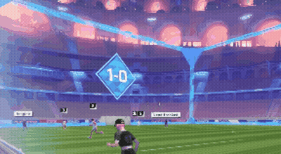 Soccer Game 1-0 Score GIF
