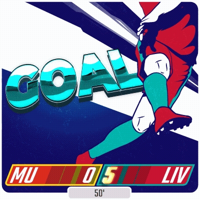 Soccer Game Advertisement Score MU 05 LIV GIF