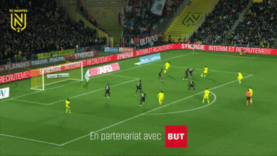 Soccer Game At FC Nantes Stadium GIF