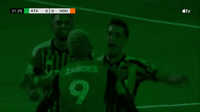 Soccer Game ATX Vs HOU On Green Screen GIF