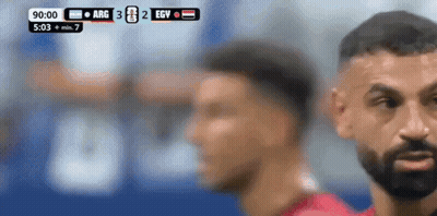 Soccer Game Between Arg And Egy At 90 Minutes GIF
