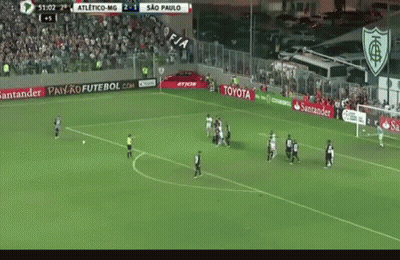Soccer Game Between Atletico-MG And Sao Paulo GIF
