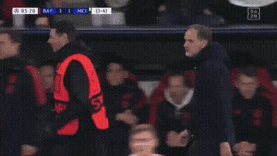 Soccer Game Between Bayern And MCI GIF