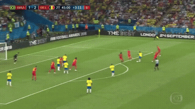 Soccer Game Between BRA And Belgium GIF