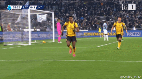 Soccer Game Between Lazio And Inter GIF