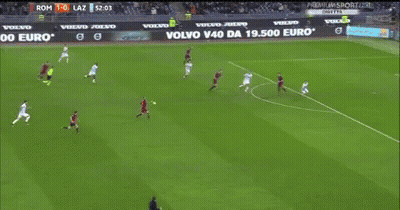 Soccer Game Between Rom And Lazio GIF