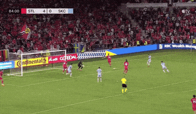 Soccer Game Between STL And SKC On TV GIF