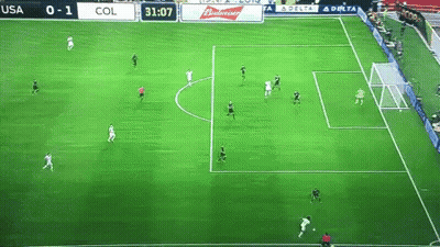 Soccer Game Between USA And COL GIF