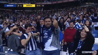 Soccer Game Crowd America Vs Rayados GIF