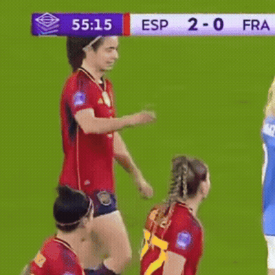 Soccer Game ESP Vs FRA GIF