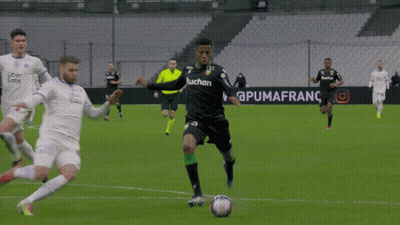 Soccer Game In Front Of A Crowd GIF
