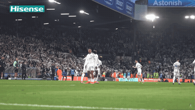 Soccer Game In Front Of Astonish Sign GIF