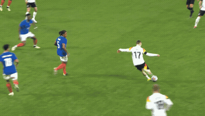Soccer Game In Front Of Continental Advertisement GIF