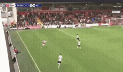 Soccer Game In Front Of Crowd GIF