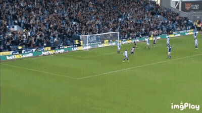 Soccer Game In Front Of Crowd With Bet365 And Bwin Ads GIF