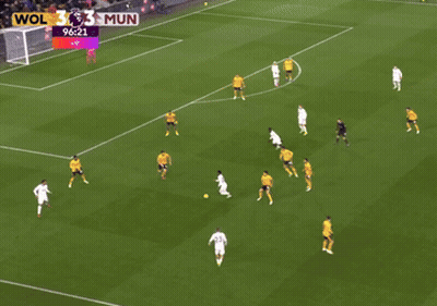 Soccer Game In Front Of Empowering Football Banner GIF