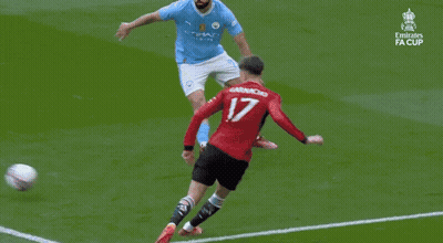 Soccer Game In Front Of England Sign GIF