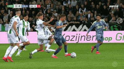 Soccer Game In Front Of ESPN2 Live Sign GIF