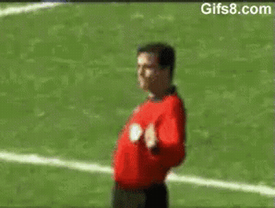 Soccer Game In Front Of Fame Sign GIF