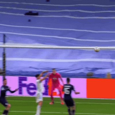 Soccer Game In Front Of FedEx Banner GIF