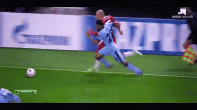 Soccer Game In Front Of Gazprom Sign GIF