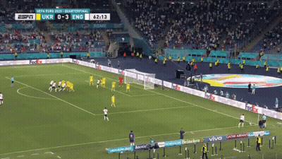 Soccer Game In Front Of Large Crowd GIF