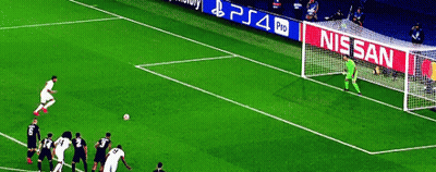 Soccer Game In Front Of Nissan And PS4 Ad GIF