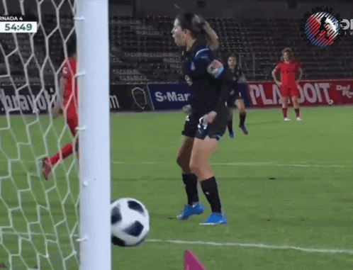 Soccer Game In Front Of Playdoit Banner GIF