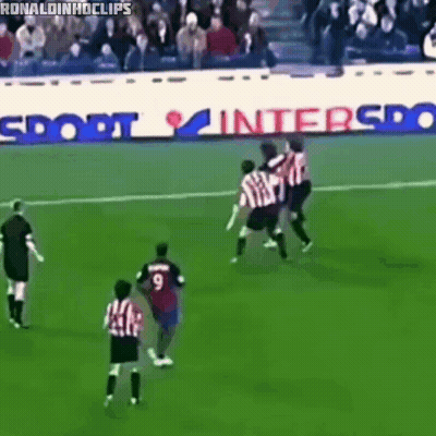 Soccer Game In Front Of Sport Interspo Advertisement GIF