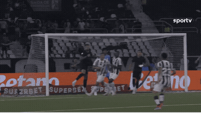 Soccer Game In Front Of Sportv Ad GIF