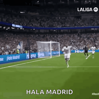 Soccer Game In Stadium Hala Madrid GIF