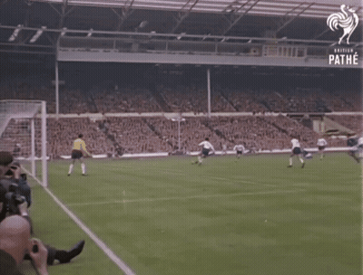 Soccer Game In Stadium Pathe GIF