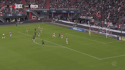 Soccer Game in Stadium Sponsored by Bic