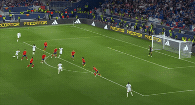 Soccer Game In Stadium With Adidas Sign GIF