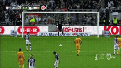 Soccer Game In Stadium With Ads GIF