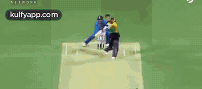 Soccer Game In Stadium With Blurred Background GIF