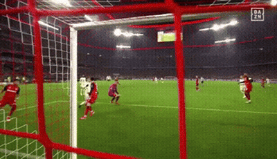 Soccer Game In Stadium With Dazn Logo GIF