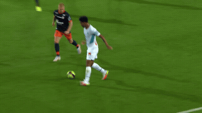 Soccer Game In Stadium With Dodger Ad GIF