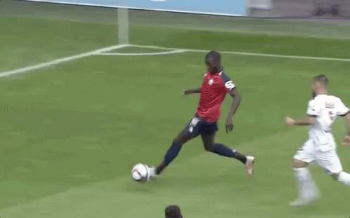 Soccer Game In Stadium With Luxart Boulangerie Ads GIF